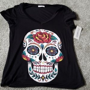 Skull (Dia de los muertos) tshirt. M/L